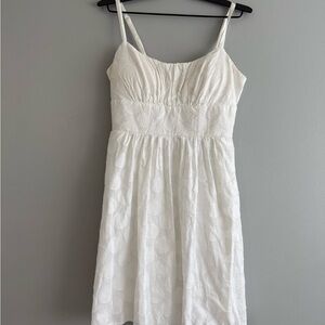 100% Cotton B. Smart White Midi Eyelet Sundress